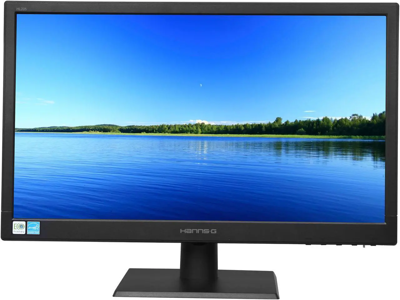 Alt view image 2 of 8 - Hanns-G HL205ABB Black 19.5" 5ms Widescreen LED Backlight LCD Monitor 250 cd/m2 DC 80,000,000:1 (1,000:1)