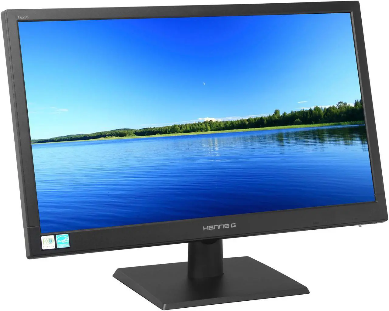 Alt view image 3 of 8 - Hanns-G HL205ABB Black 19.5" 5ms Widescreen LED Backlight LCD Monitor 250 cd/m2 DC 80,000,000:1 (1,000:1)