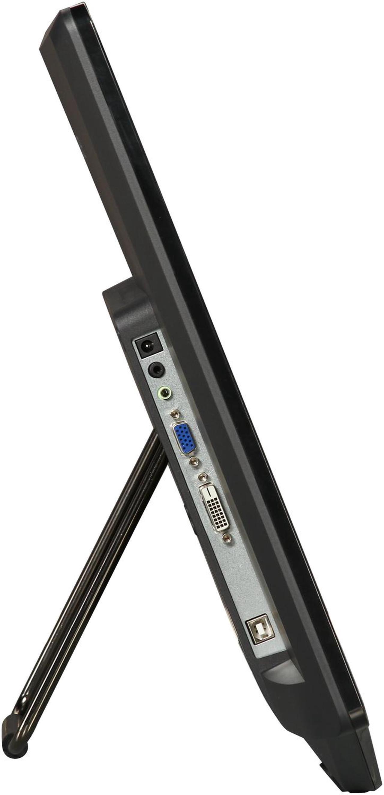 Alt view image 4 of 7 - Hanns-G HT231DPBU Black 23" Touchscreen Monitor Multi-Touch (10 points) 250 cd/m2 80000000:1 Built-in Speakers