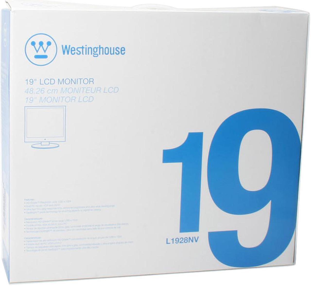 Alt view image 11 of 11 - Westinghouse 19" SXGA LCD Monitor 5 ms D-Sub, DVI-D L1928NV