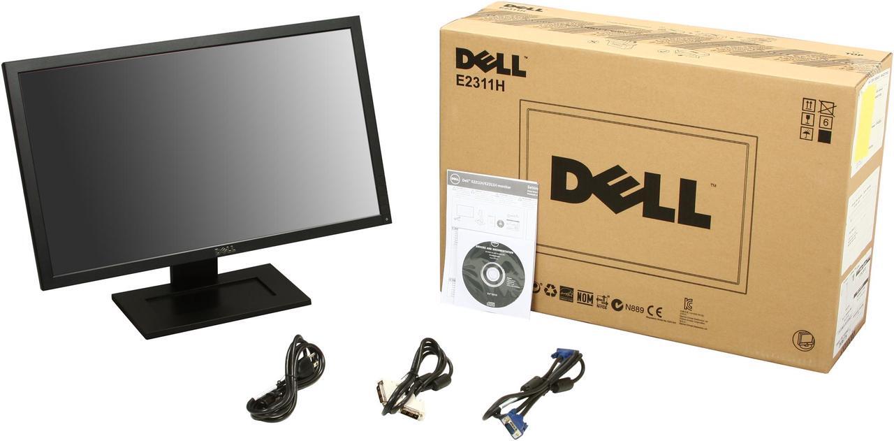 Alt view image 8 of 8 - Dell E Series E2311H Black 23" 5ms  LED Backlight Widescreen LCD Monitor 250 cd/m2 1000:1
