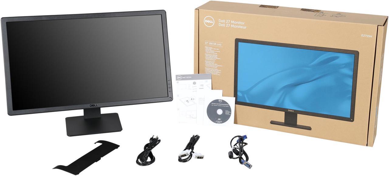 Alt view image 9 of 8 - Dell 27" 60 Hz Active Matrix, TFT LCD LCD Monitor 8 ms D-Sub, DVI, DisplayPort E2715H