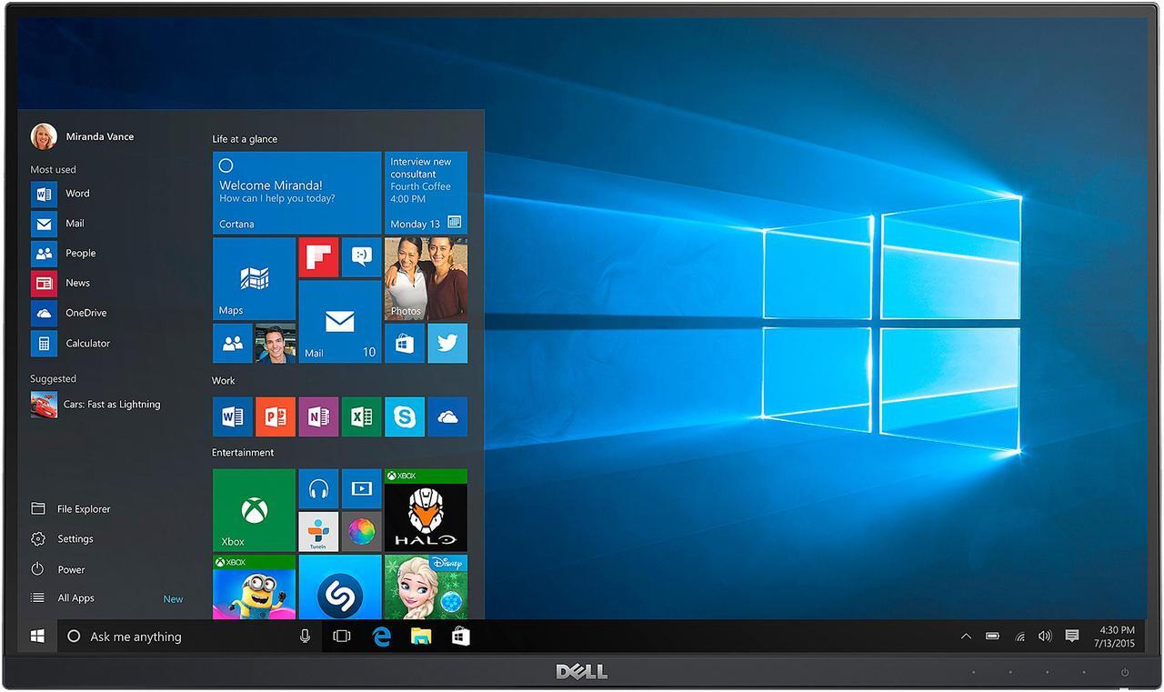 Alt view image 4 of 14 - Dell UltraSharp U2515H 25" 6ms WQHD  Widescreen LED Backlight LCD Monitor IPS panel  350 cd/m2, HDMI/MHL, DisplayPort, USB3.0Hub, Height&Pivot adjustable