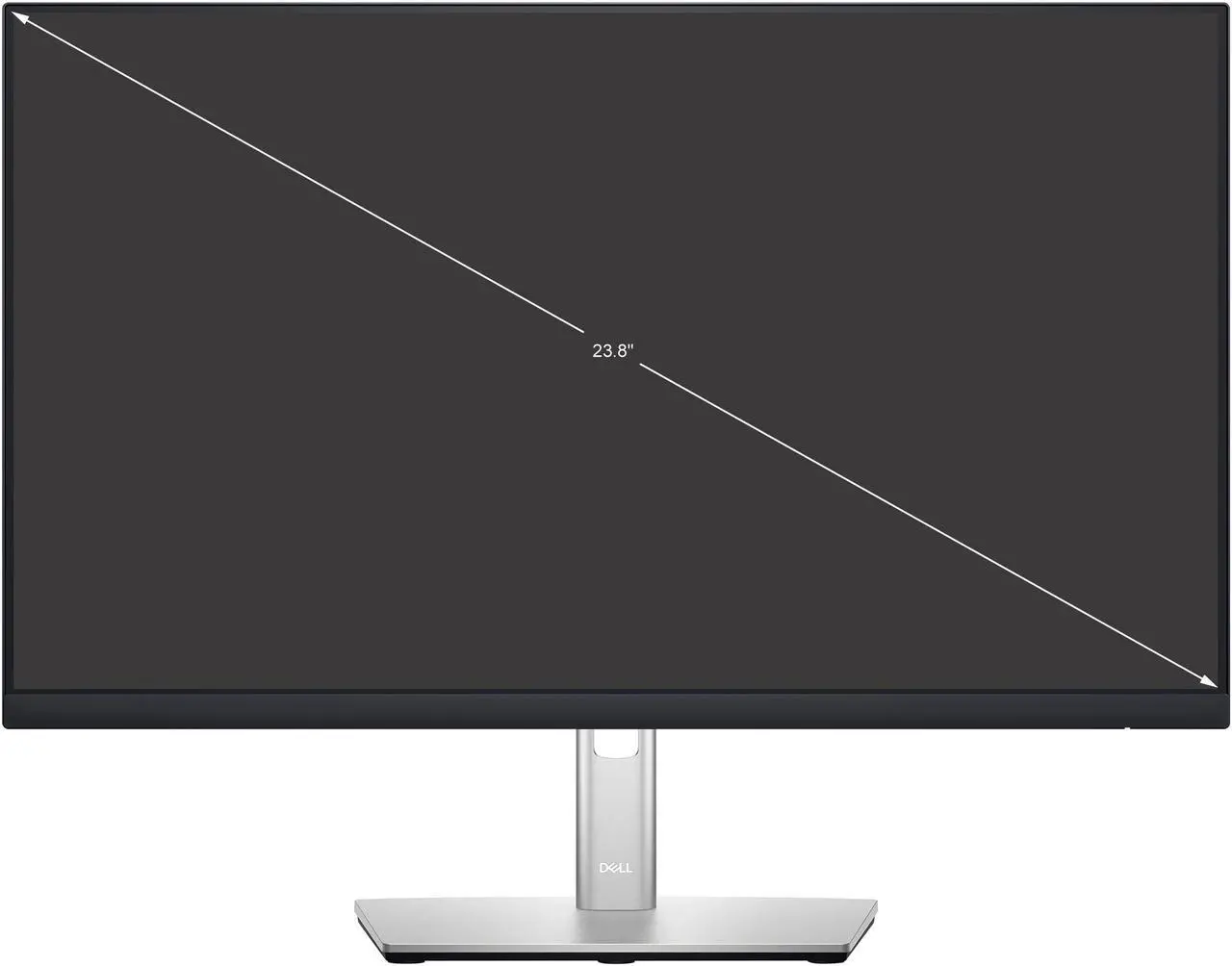 Alt view image 2 of 6 - Dell P2422H 24" (23.8" Viewable) 1920 x 1080 Full HD IPS, VGA DisplayPort HDMI USB 3.2, VESA Swivel Tilt Height Adjust LED-Backlit Monitor