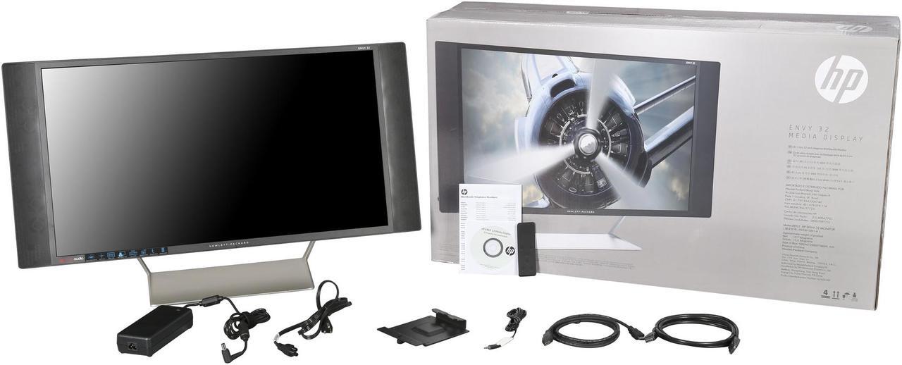 Alt view image 7 of 7 - HP Envy 32 QHD 2560 x 1440 32-IN media display LED Backlight LCD Monitor MHL HDMI DisplayPort w/ Beats Audio
