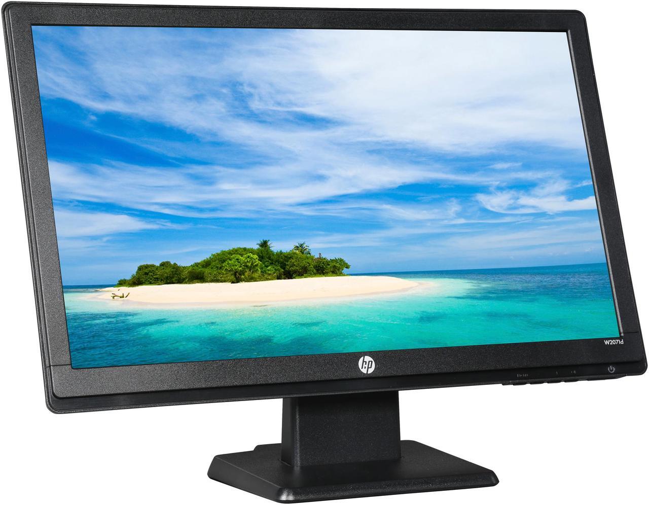 Alt view image 3 of 7 - HP 20" 60 Hz TN LCD Monitor 1 year warranty 5 ms D-Sub, DVI-D W2071D