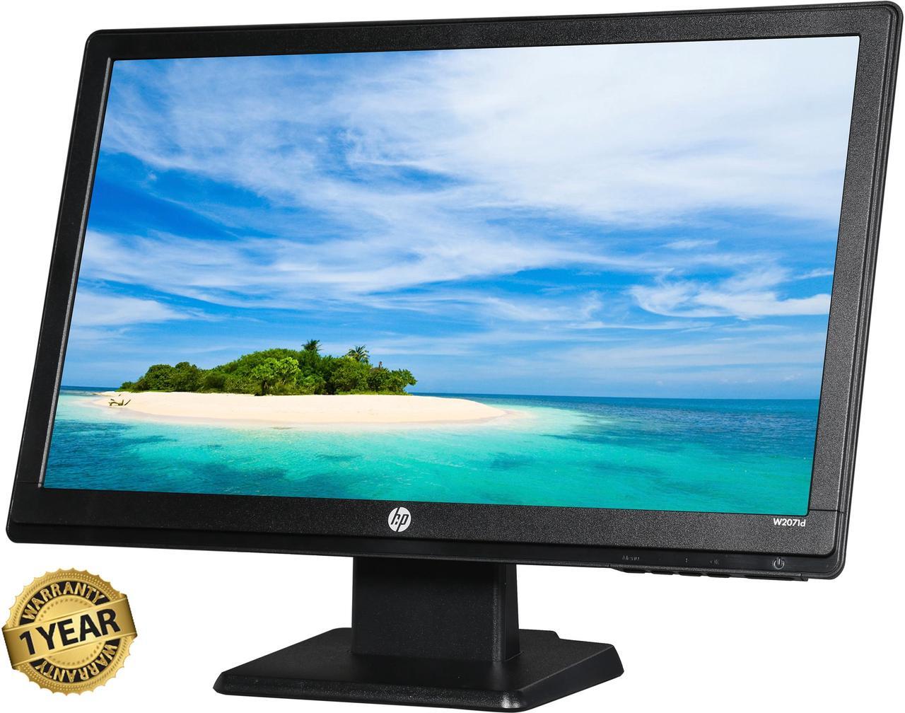 Main image of HP 20" 60 Hz TN LCD Monitor 1 year warranty 5 ms D-Sub, DVI-D W2071D