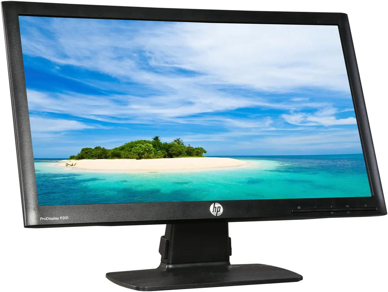 Alt view image 4 of 8 - HP 20" LCD Monitor 5 ms D-Sub, DVI C9F26A8#ABA P201