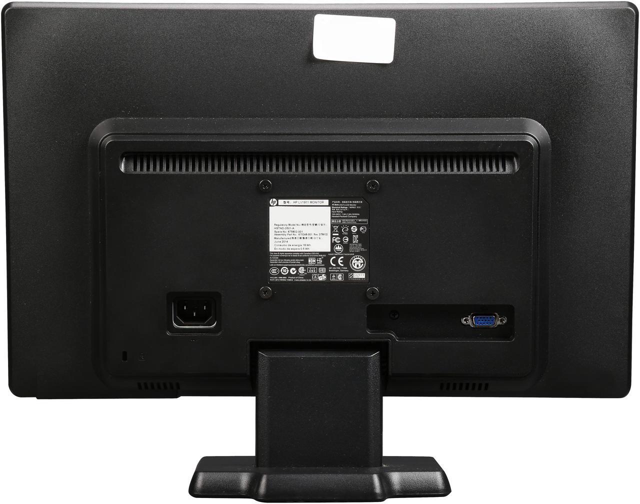 Alt view image 6 of 7 - HP LV1911 18.5" D-Sub Widescreen LED-Backlit LCD Monitor-Black