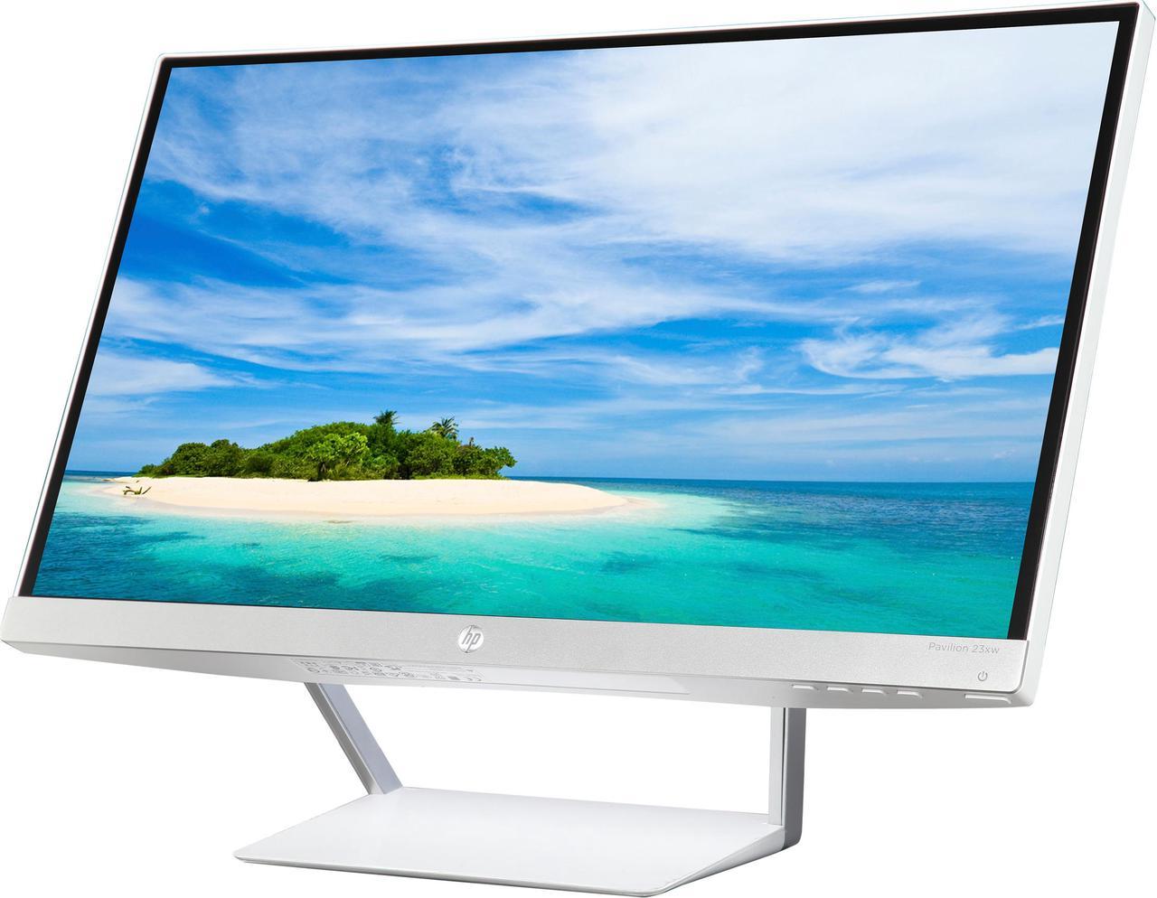 HP Pavilion 23XW Silver white 23” IPS Ultra-Wide Frameless LCD/LED Monitor with Anti-Glare Treatment and Amazing Viewing Angles (Grade B)