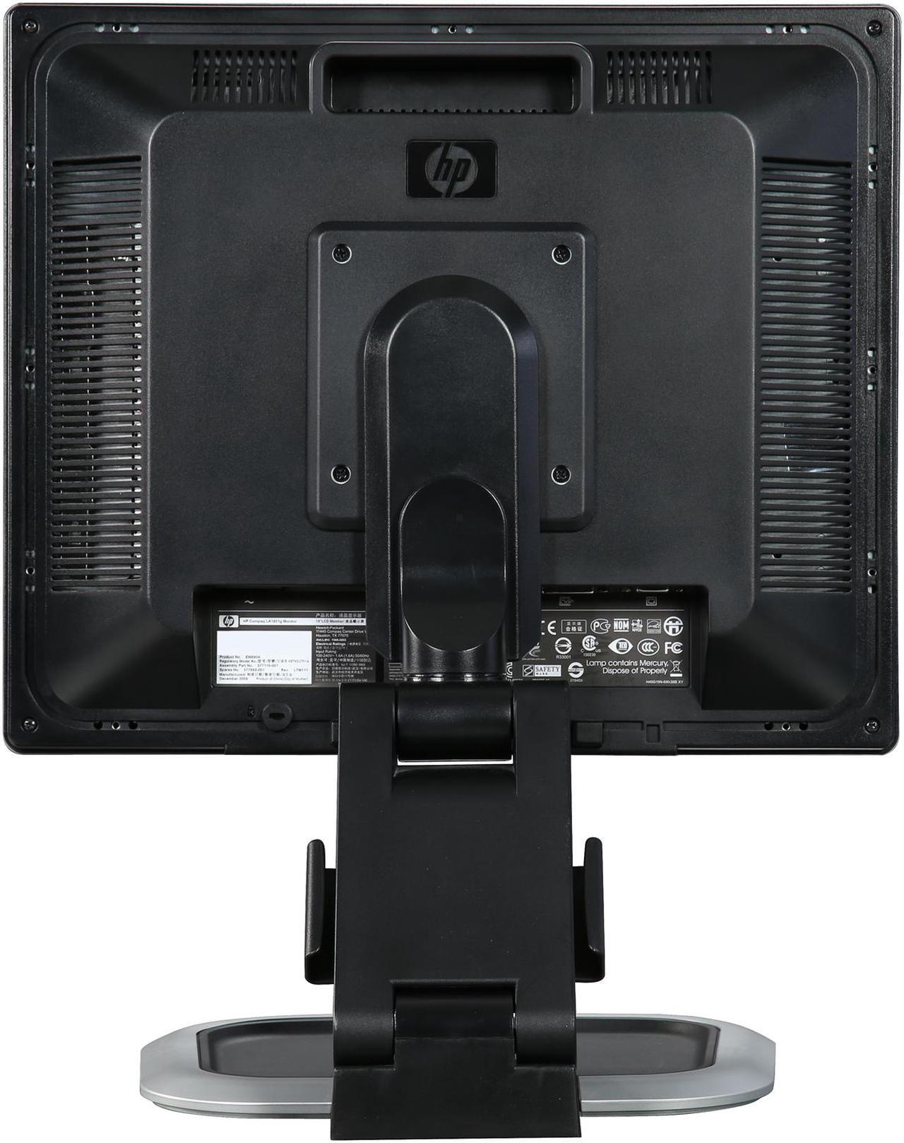 Alt view image 6 of 11 - HP 19" Active Matrix, TFT LCD SXGA LCD Monitor 5 ms D-Sub, DVI LA1951G