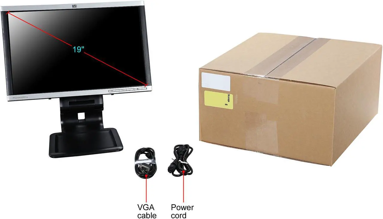 Alt view image 11 of 10 - HP LA1905WG 19" 5ms Widescreen LCD Monitor.B Grade