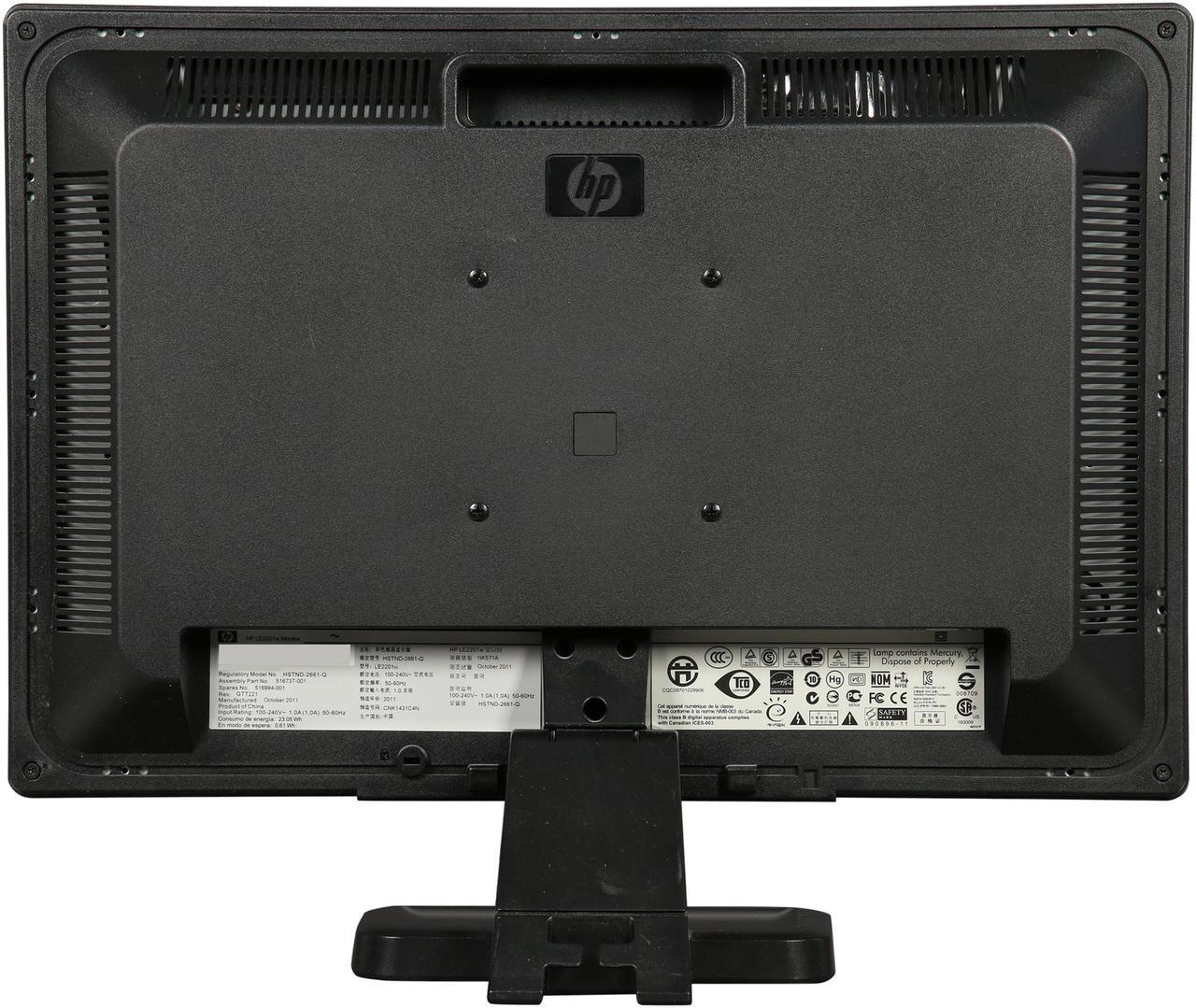 Alt view image 6 of 8 - HP 22" Monitors - LCD Flat Panel 5 ms LE2201W