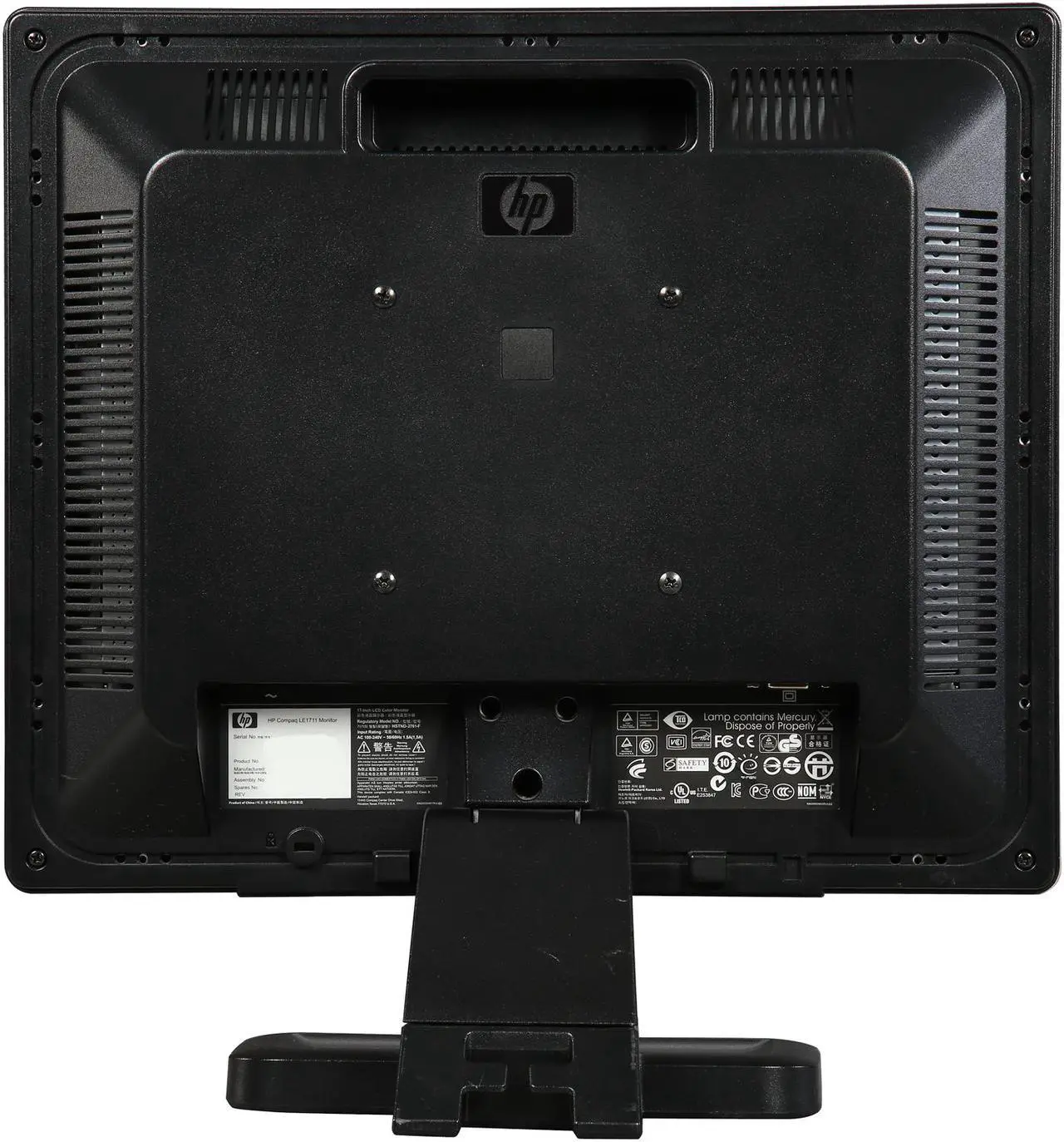 Alt view image 6 of 8 - HP 17" 60 Hz LCD Monitor D-Sub Compaq LE1711