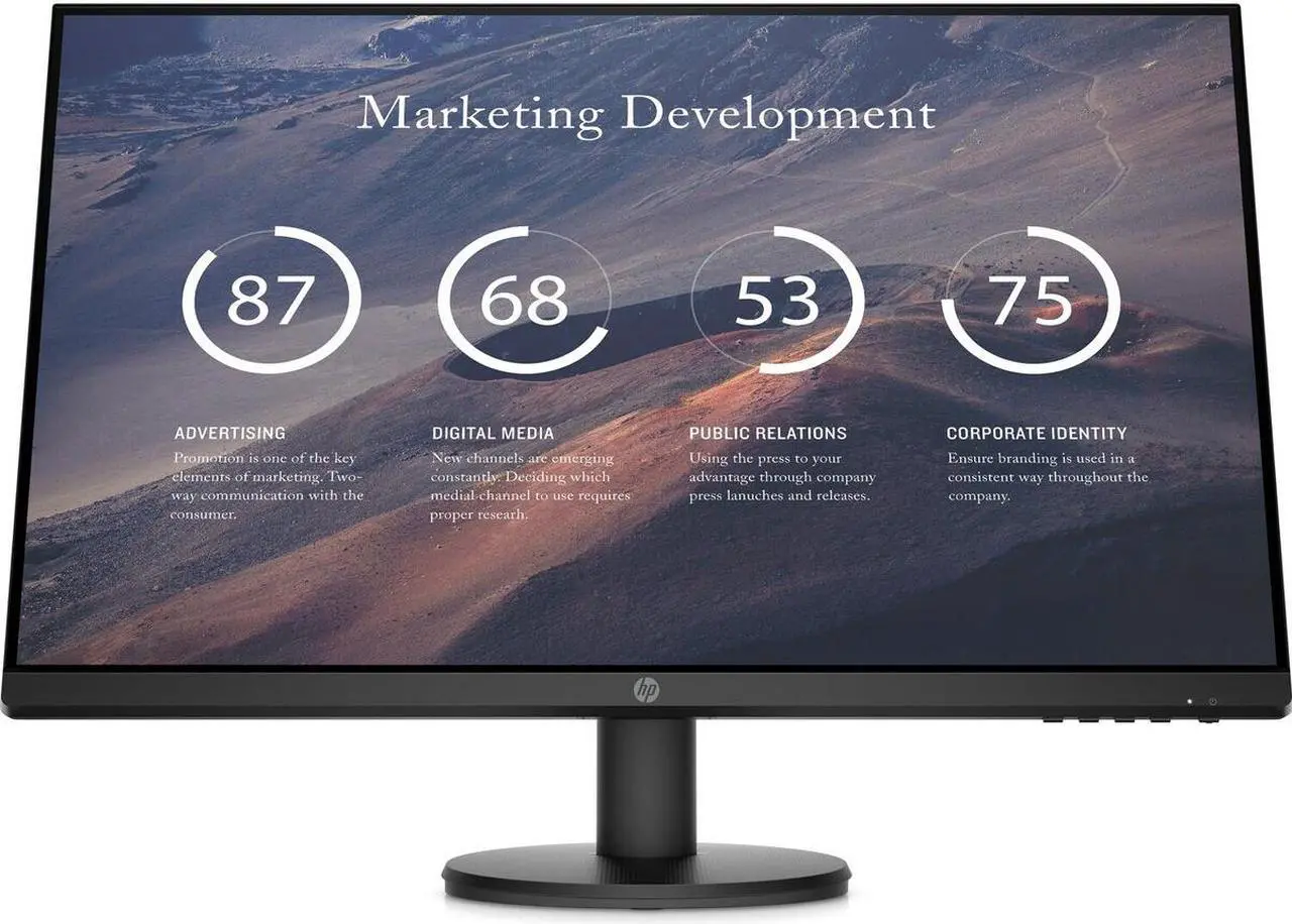 Main image of HP 27" 60 Hz IPS FHD Monitor 5 ms (on/off) D-Sub, HDMI P27v G4