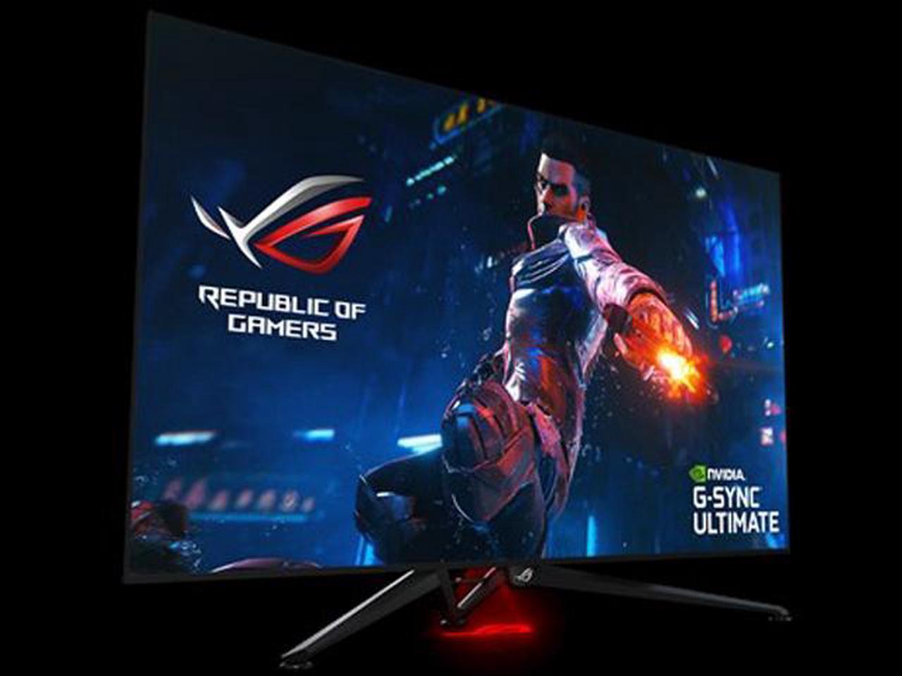 Alt view image 5 of 10 - ASUS ROG Swift PG65UQ 65" (Actual size 64.5") HDR Gaming Monitor 144Hz 4K (3840 x 2160) G-Sync Ultimate Eye Care DisplayPort HDMI USB Aura Sync HDR10 DisplayHDR1000 UHD Premium
