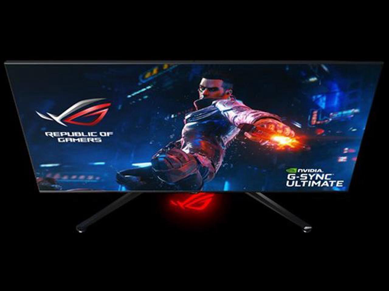 Alt view image 8 of 10 - ASUS ROG Swift PG65UQ 65" (Actual size 64.5") HDR Gaming Monitor 144Hz 4K (3840 x 2160) G-Sync Ultimate Eye Care DisplayPort HDMI USB Aura Sync HDR10 DisplayHDR1000 UHD Premium