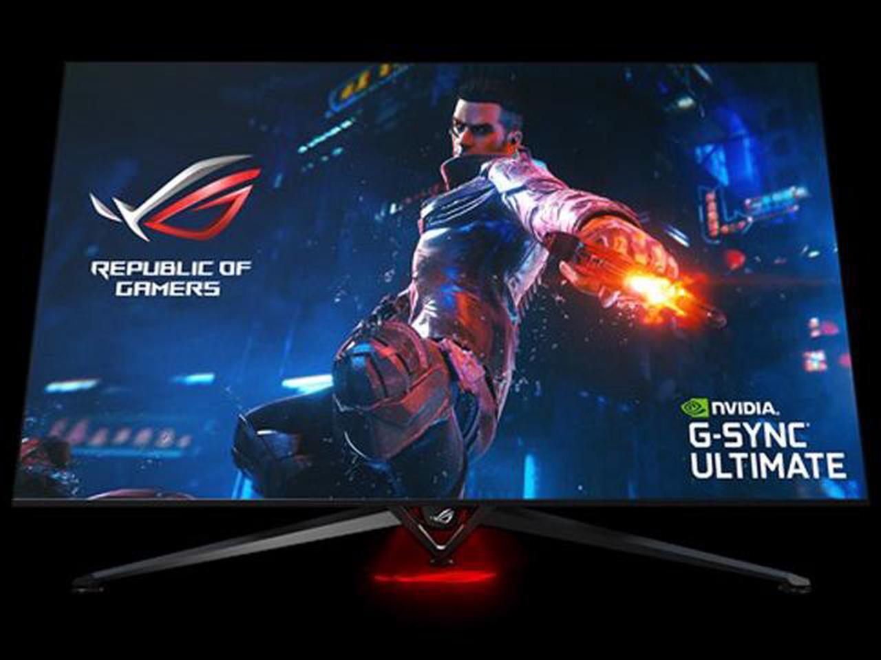 Alt view image 3 of 10 - ASUS ROG Swift PG65UQ 65" (Actual size 64.5") HDR Gaming Monitor 144Hz 4K (3840 x 2160) G-Sync Ultimate Eye Care DisplayPort HDMI USB Aura Sync HDR10 DisplayHDR1000 UHD Premium