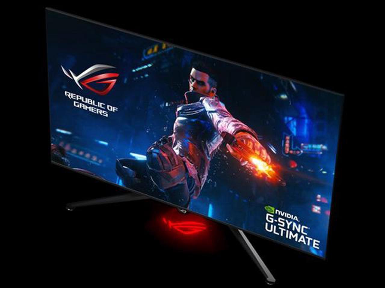 Alt view image 7 of 10 - ASUS ROG Swift PG65UQ 65" (Actual size 64.5") HDR Gaming Monitor 144Hz 4K (3840 x 2160) G-Sync Ultimate Eye Care DisplayPort HDMI USB Aura Sync HDR10 DisplayHDR1000 UHD Premium