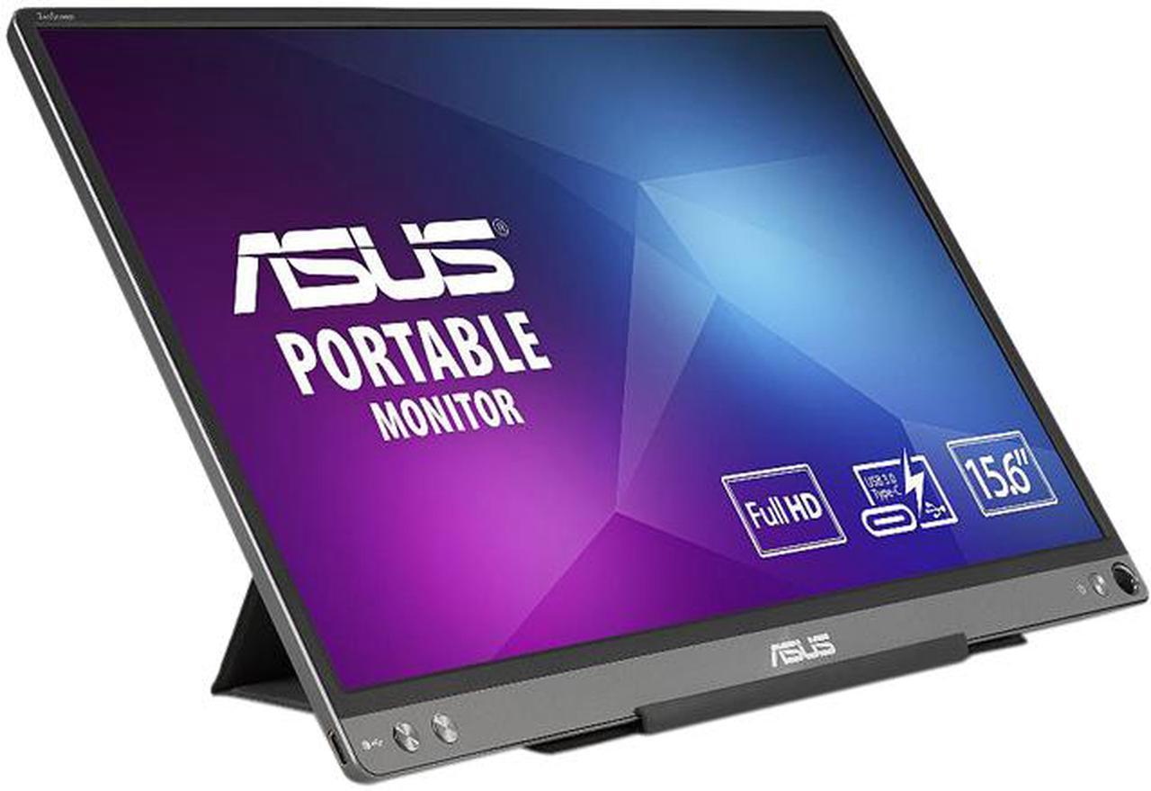 ASUS ZenScreen MB16ACE 15.6" Full HD 1920 x 1080 IPS USB Type-C Portable USB Monitor, Hybrid Signal Solution, USB Type-C, Flicker Free, Blue Light Filter, Anti-glare Surface