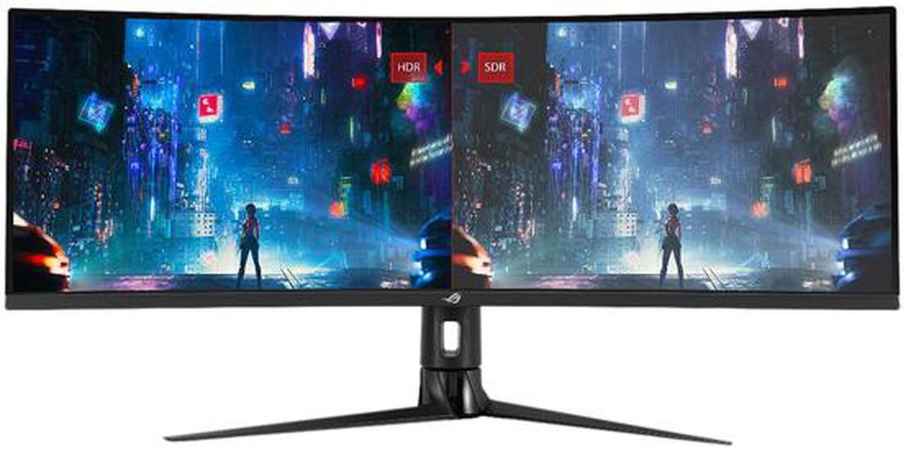 Alt view image 3 of 7 - ASUS ROG Strix XG43VQ 43" 3840 x 1200 1ms MPRT 120 Hz HDMI, DisplayPort Built-in Speakers 1800R Curved Gaming Monitor with FreeSync 2 HDR, DisplayHDR 400, DCI-P3 90%, Shadow Boost