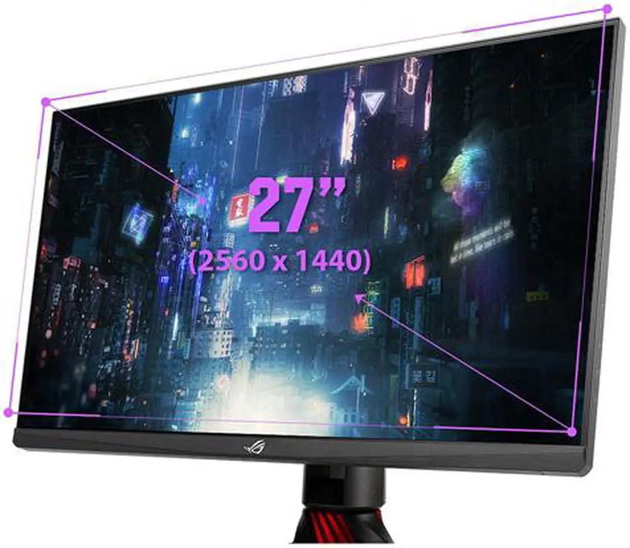 Alt view image 5 of 7 - ASUS ROG Strix XG279Q 27" WQHD 2560 x 1440 (2K) 1ms (GTG) 170Hz (Overclocking) 2 x HDMI, DisplayPort G-Sync Compatible Built-in Speakers DisplayHDR 400 Frameless Design LED Backlit Height Adjustable IPS Gaming Monitor