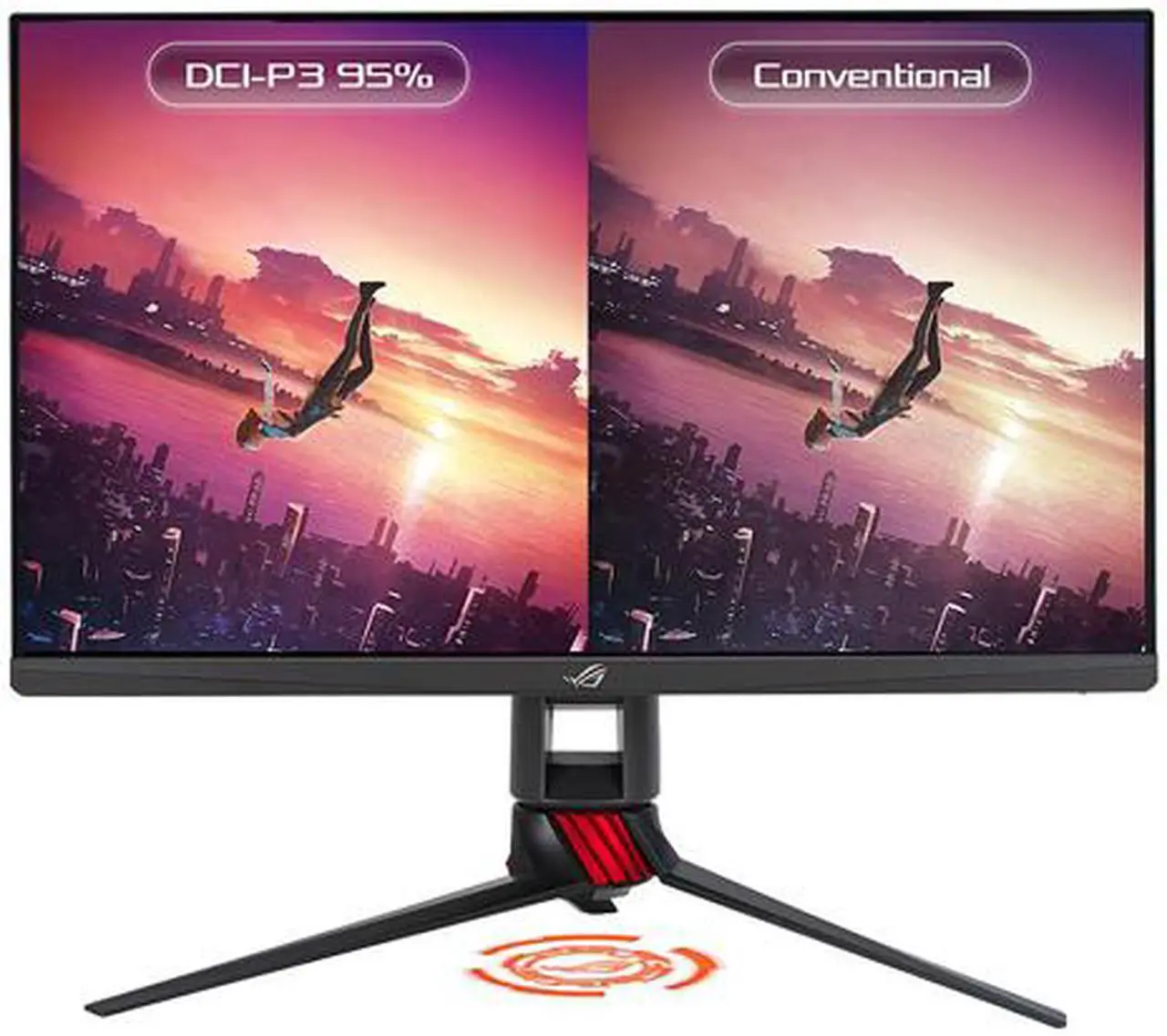 Alt view image 4 of 7 - ASUS ROG Strix XG279Q 27" WQHD 2560 x 1440 (2K) 1ms (GTG) 170Hz (Overclocking) 2 x HDMI, DisplayPort G-Sync Compatible Built-in Speakers DisplayHDR 400 Frameless Design LED Backlit Height Adjustable IPS Gaming Monitor