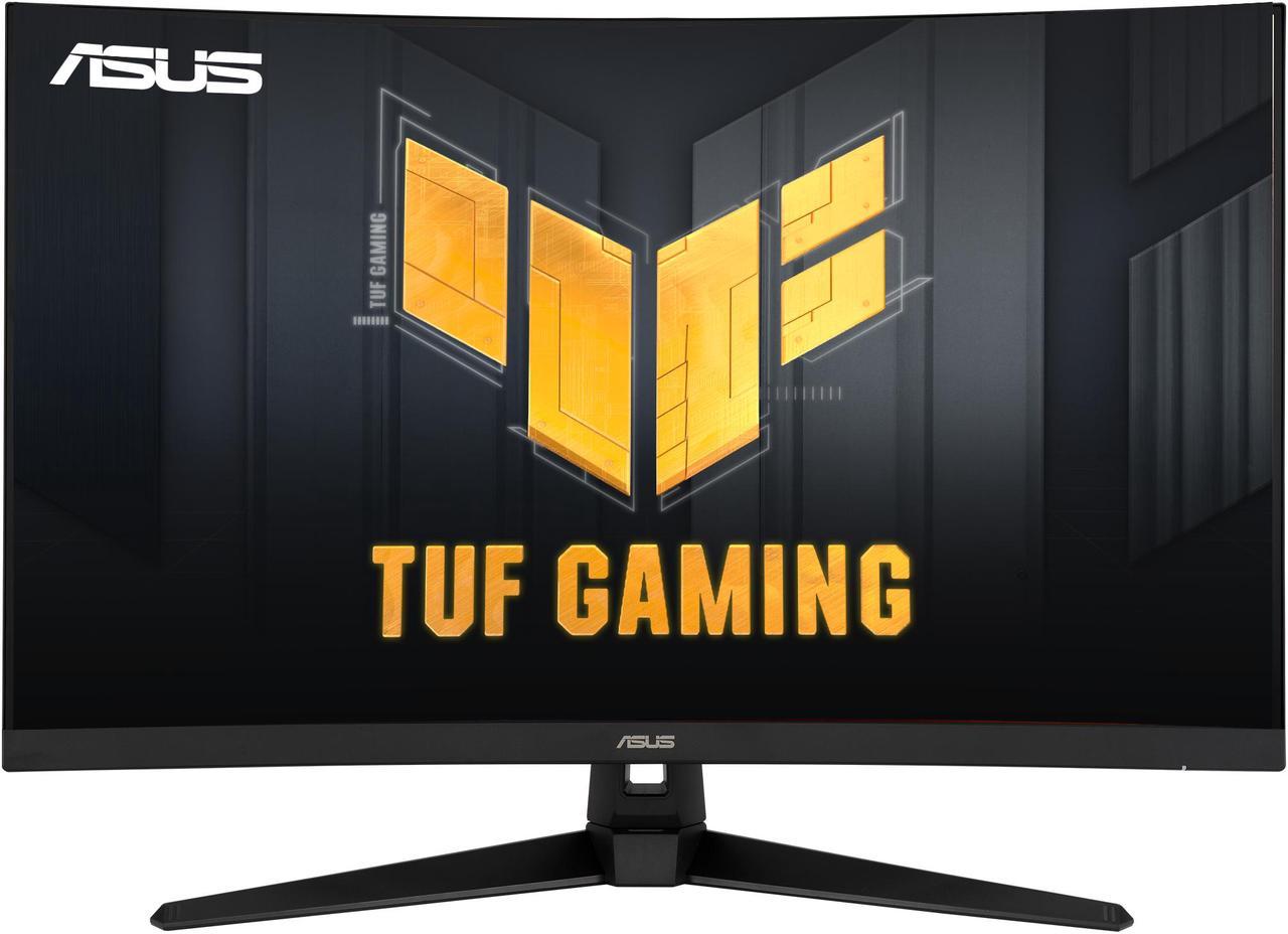 ASUS TUF Gaming VG328H1B 32" (31.5" Viewable) Full HD 1920 x 1080 165Hz (OC) 1ms (MPRT) HDMI 2.0 Extreme Low Motion Blur Flicker-Free AMD FreeSync Built-in Speakers Backlit LED Curved Gaming Monitor