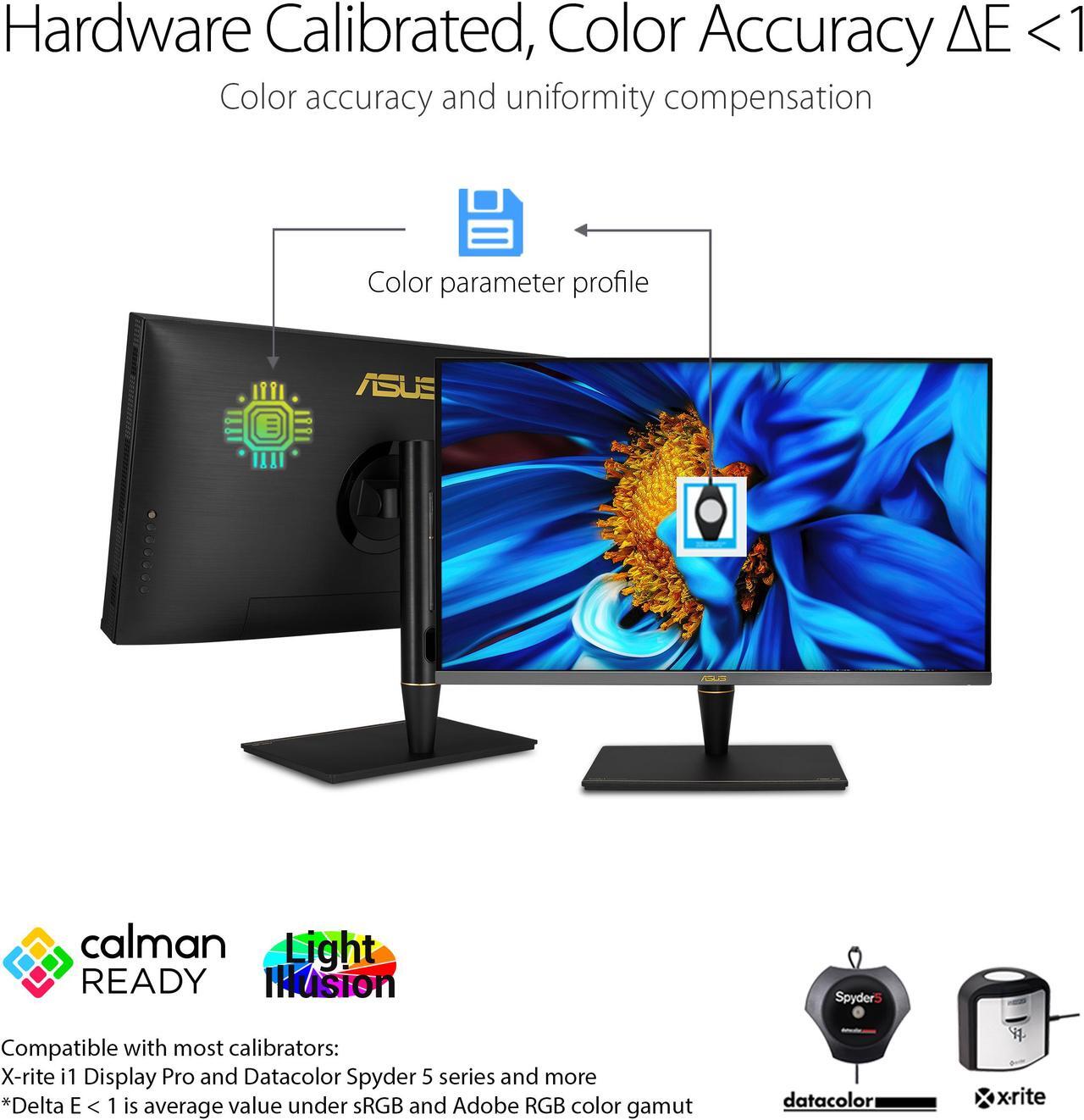 Alt view image 6 of 10 - ASUS ProArt Display PA32UCX-PK 32" 4K HDR Mini LED Monitor, 99% DCI-P3 99.5% Adobe RGB, DeltaE<1, 10-bit, IPS, Thunderbolt 3 USB-C HDMI DP, Calman Ready, Dolby Vision, 1200nits, w/ X-rite Calibrator