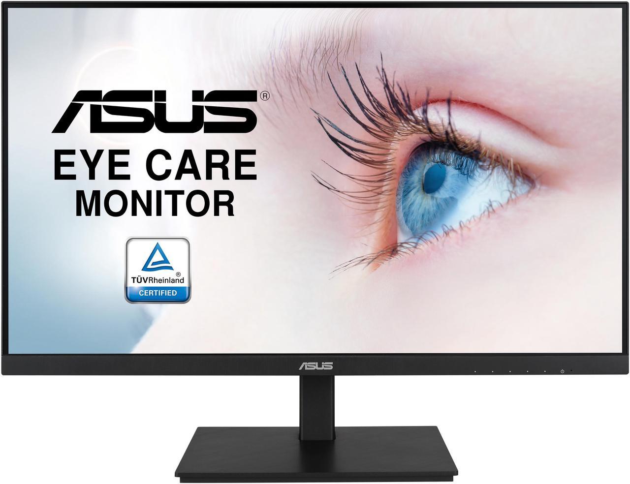 ASUS VA27DQSB 27" 1920 x 1080P Full HD, 75Hz, IPS, Adaptive-Sync, Eye Care, HDMI DisplayPort VGA USB Hub, Frameless, Ergonomic Design, VESA Wall Mountable, Height Adjustable, Built-in Speakers LCD Monitor