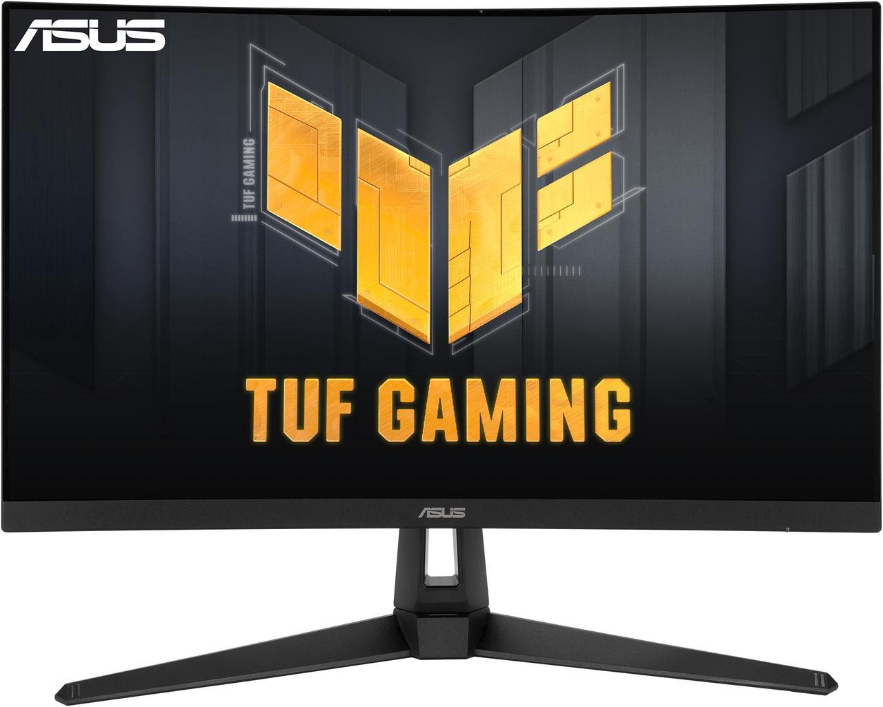 ASUS TUF Gaming 27" 1440P HDR Curved Monitor (VG27WQ1B) - QHD (2560 x 1440), 165Hz (Supports 144Hz), 1ms, Extreme Low Motion Blur, Speaker, FreeSync Premium, VESA Mountable, DisplayPort, HDMI, Black