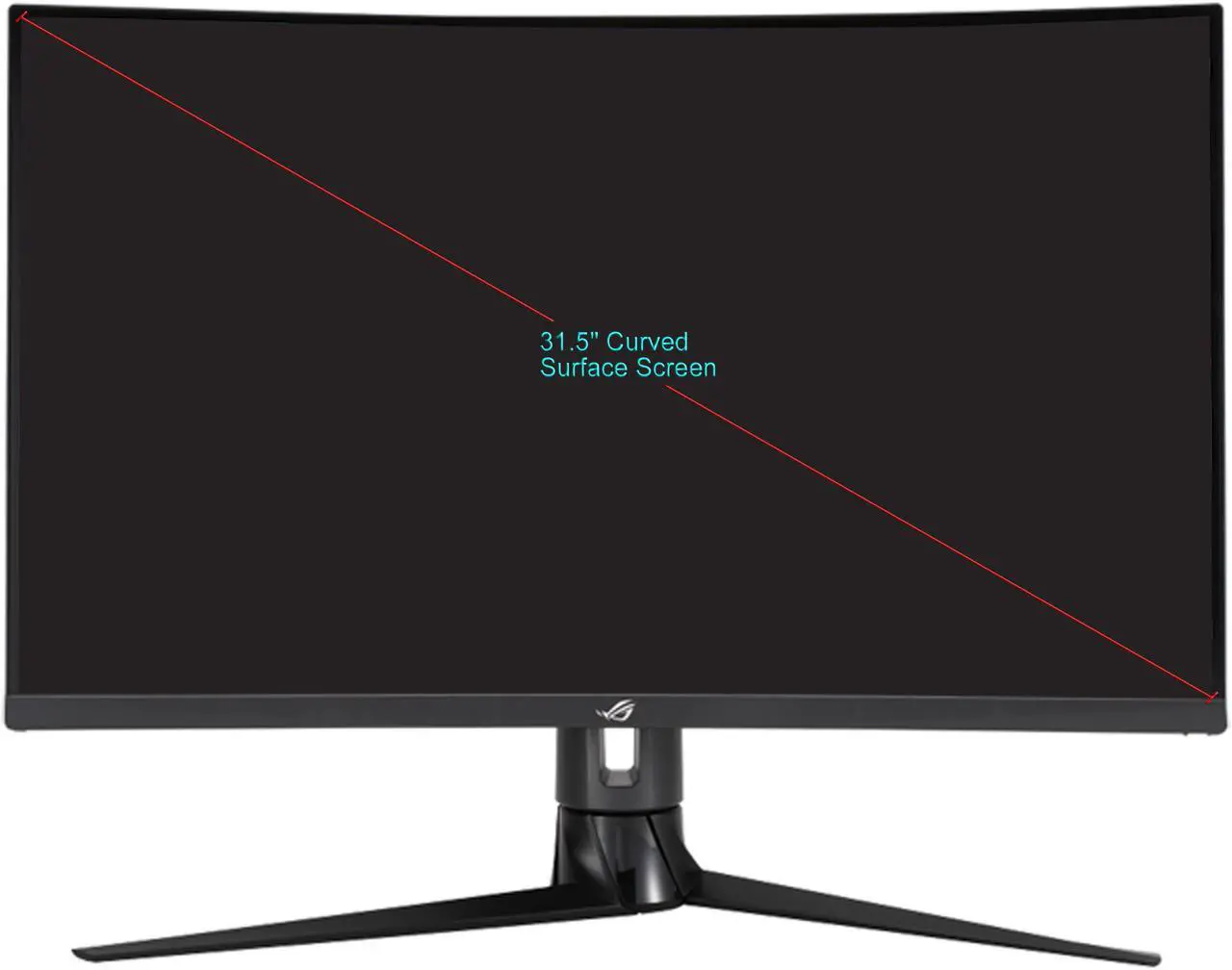 Alt view image 2 of 7 - ASUS 32" 170Hz WQHD 1440P 1ms Curved Gaming Monitor FreeSync Premium Pro Extreme Low Motion Blur Sync, HDMI DisplayPort USB 3.0 Type C, 125% sRGB DisplayHDR 400 ROG Strix XG32VC (31.5" Viewable)