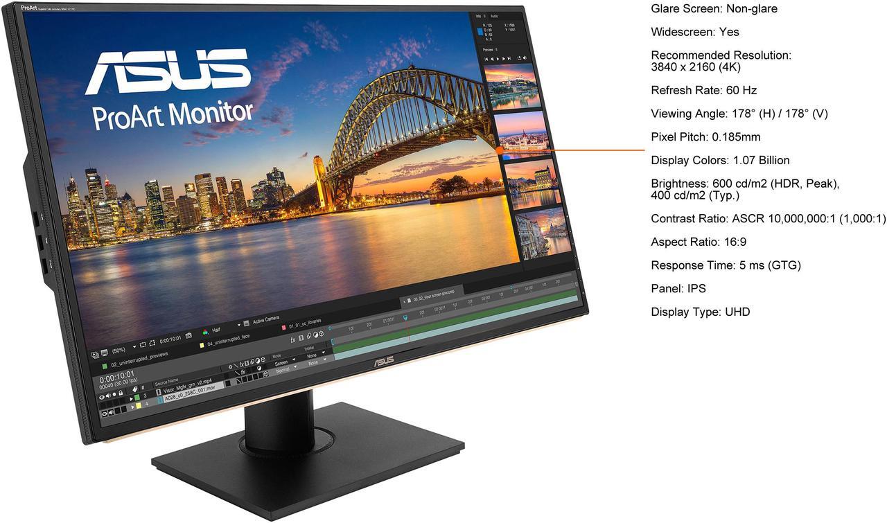 Alt view image 3 of 3 - ASUS 32" 60 Hz IPS UHD Monitor 5 ms (GTG) ProArt Display PA329C