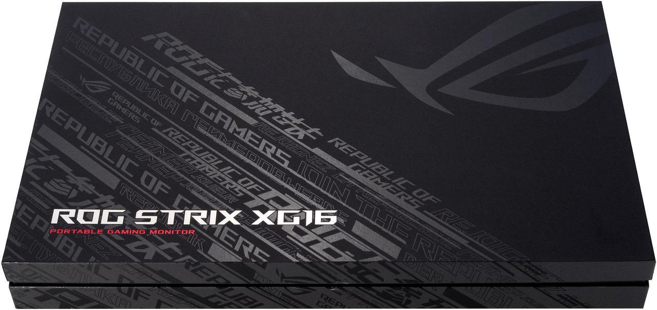 Alt view image 10 of 11 - ASUS ROG Strix XG16AHPE 15.6" 1080P Full HD, 144Hz, IPS, G-SYNC Compatible, Built-in Battery, Kickstand, USB-C Power Delivery, Micro HDMI, For Laptop, PC, Phone, Console Portable Gaming Monitor