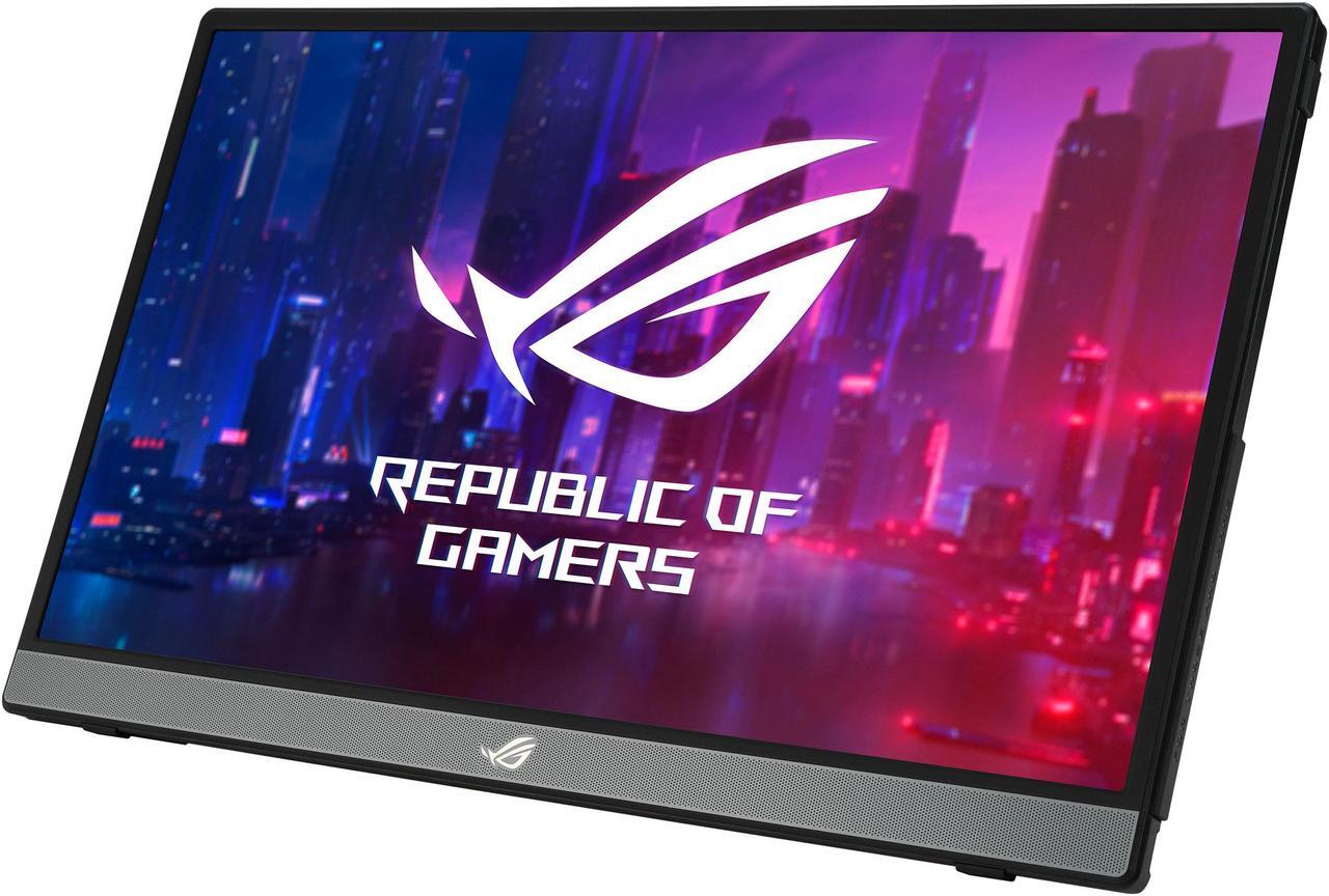 Alt view image 4 of 11 - ASUS ROG Strix XG16AHPE 15.6" 1080P Full HD, 144Hz, IPS, G-SYNC Compatible, Built-in Battery, Kickstand, USB-C Power Delivery, Micro HDMI, For Laptop, PC, Phone, Console Portable Gaming Monitor