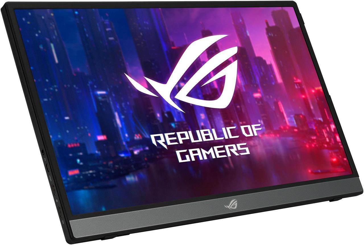 Alt view image 5 of 11 - ASUS ROG Strix XG16AHPE 15.6" 1080P Full HD, 144Hz, IPS, G-SYNC Compatible, Built-in Battery, Kickstand, USB-C Power Delivery, Micro HDMI, For Laptop, PC, Phone, Console Portable Gaming Monitor