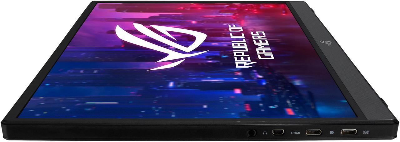 Alt view image 7 of 11 - ASUS ROG Strix XG16AHPE 15.6" 1080P Full HD, 144Hz, IPS, G-SYNC Compatible, Built-in Battery, Kickstand, USB-C Power Delivery, Micro HDMI, For Laptop, PC, Phone, Console Portable Gaming Monitor