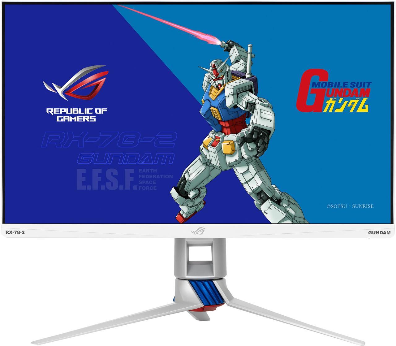 ASUS ROG Strix 27" 1440P HDR Gaming Monitor (XG279Q-G) GUNDAM EDITION - QHD (2560 x 1440), Fast IPS, 170Hz, 1ms, G-SYNC Compatible, Extreme Low Motion Blur Sync, Eye Care, DisplayPort, Dual HDMI, USB