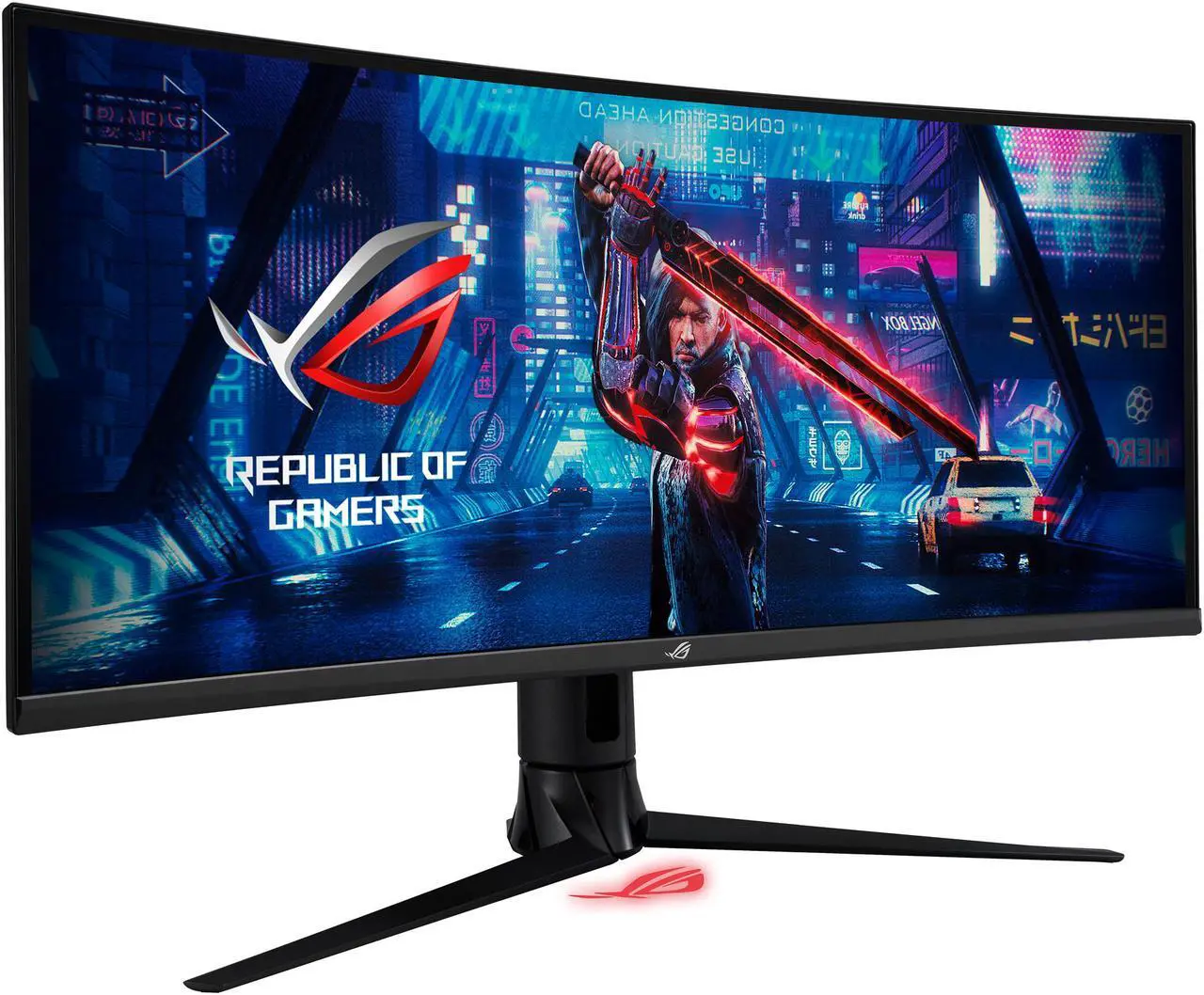 Alt view image 4 of 10 - ASUS ROG Strix 34" XG349C UWQHD 3440 x 1440 180Hz (OC) 1ms (GTG) Extreme Low Motion Blur Sync, 135% sRGB, G-Sync Compatible, DisplayHDR 400, USB-C, DisplayPort, HDMI Gaming Monitor