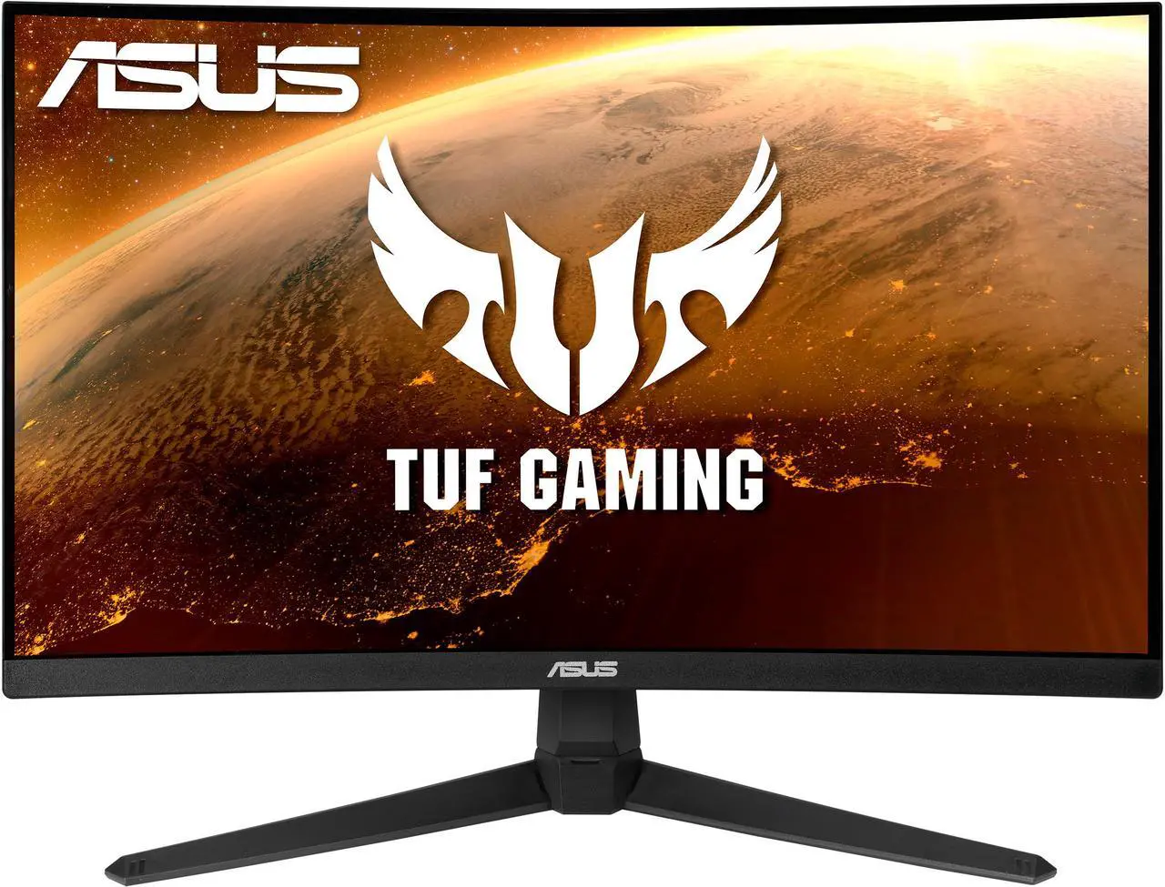 Alt view image 2 of 10 - ASUS TUF Gaming 24" (23.8" viewable) 1080P Curved Gaming Monitor (VG24VQ1B) - Full HD, 165Hz (Supports 144Hz), 1ms, Extreme Low Motion Blur, Speakers, Adaptive-sync/FreeSync Premium, Eye Care, DisplayPort, HDMI