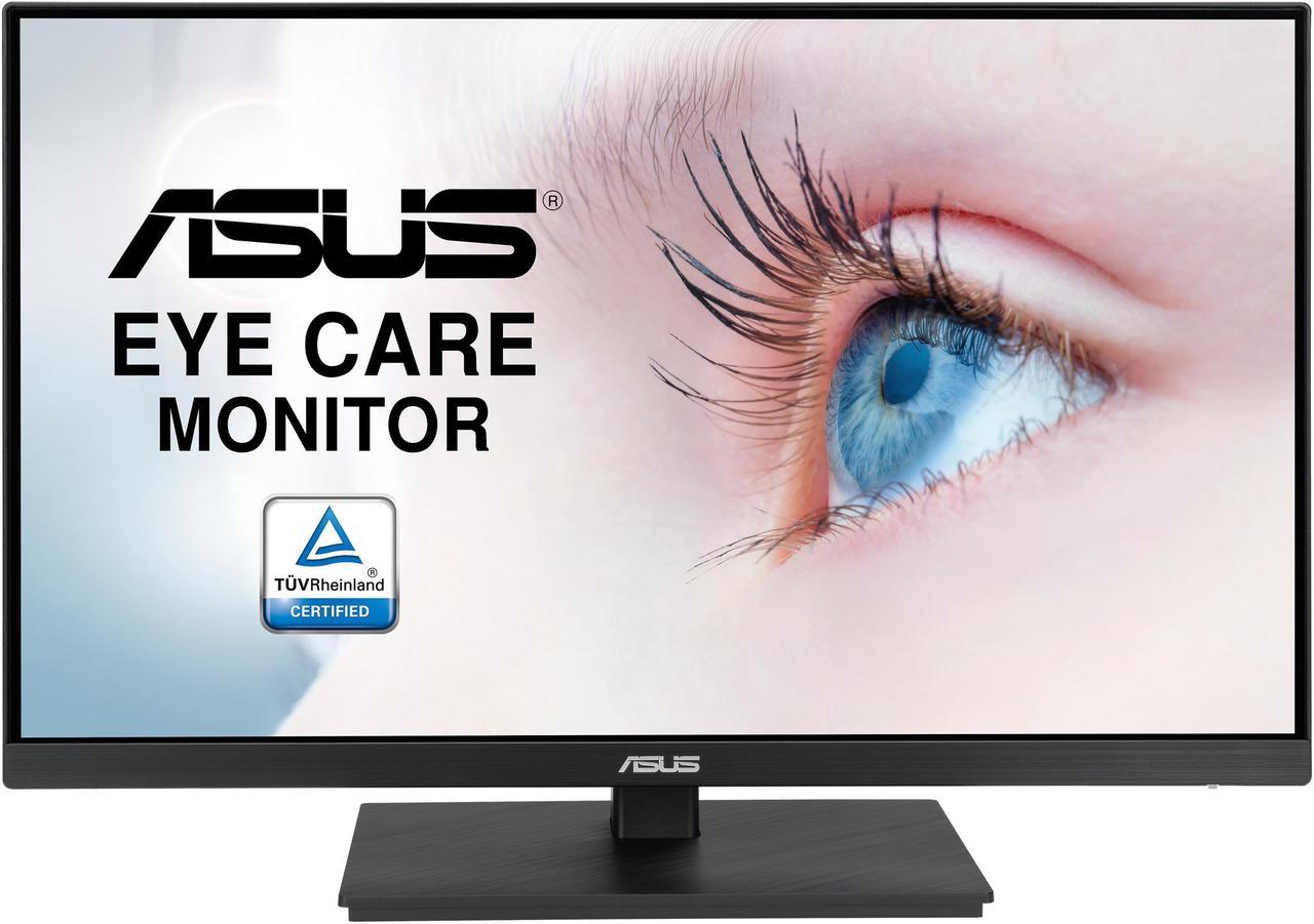 ASUS 27" 1080P Monitor (VA27EQSB) - Full HD, IPS, 75Hz, Adaptive-Sync, Speakers, Eye Care, Low Blue Light, Flicker Free, DisplayPort, HDMI, USB Hub, D-Sub, Frameless, Wall Mountable, Height Adjustable