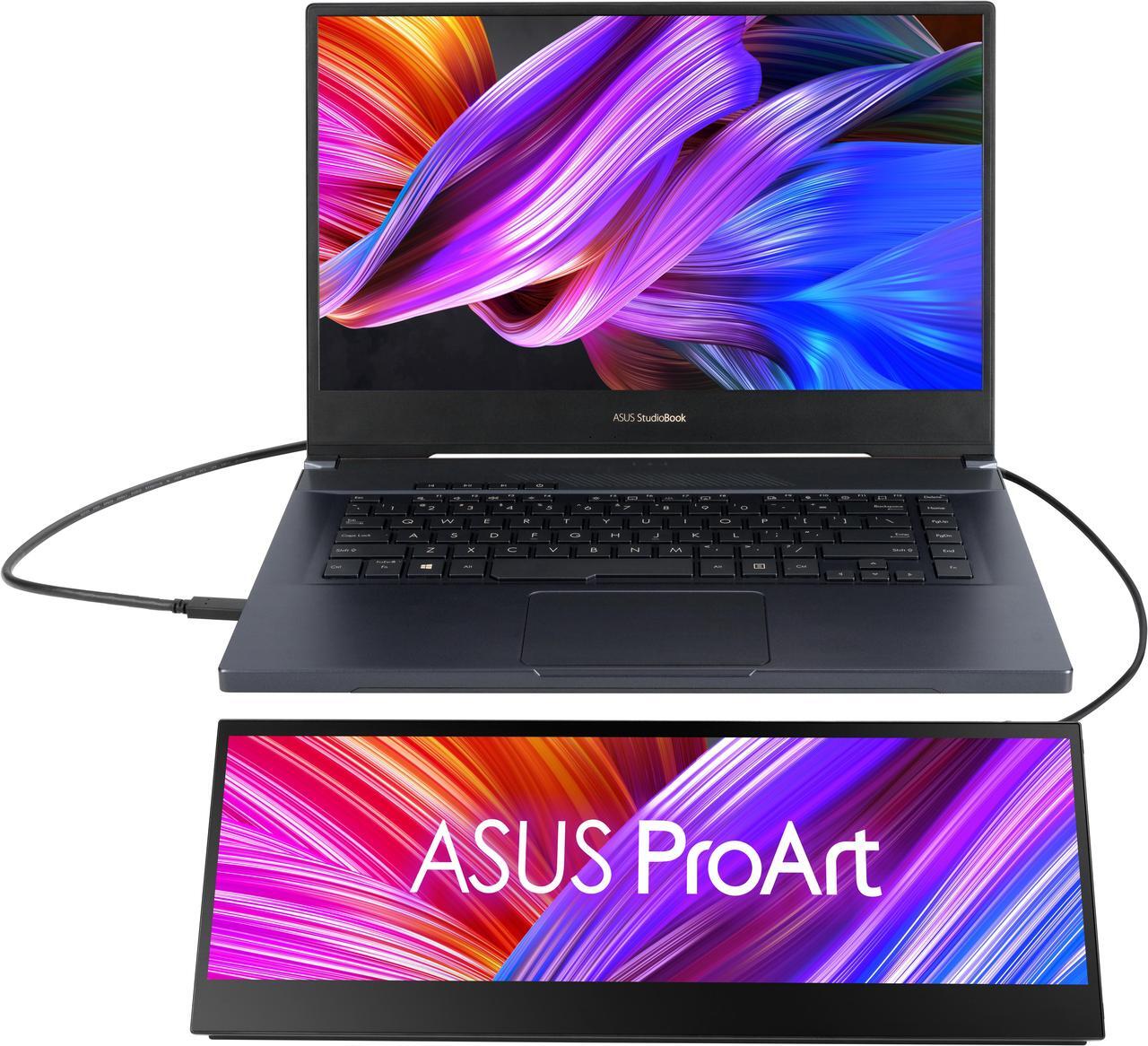 Alt view image 7 of 19 - ASUS PA147CDV ProArt Display 14” Portable Touch Screen  32:9 (1920 x 550), IPS, 100% sRGB, Color Accuracy ?E < 2, Calman Verified, USB-C, Control Panel, MPP2.0 Pen support Adobe Suite Shortcut Monitor