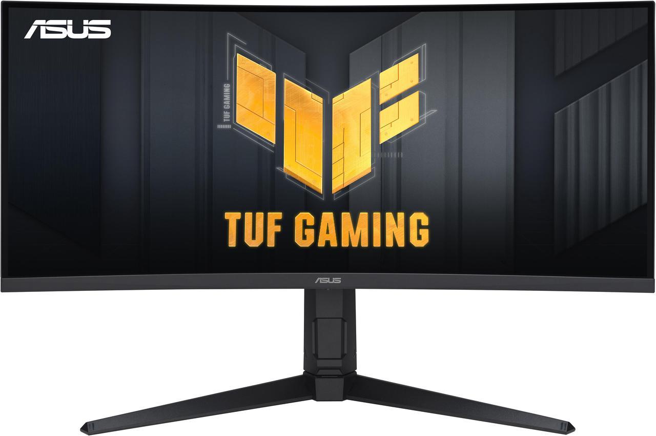 ASUS VG34VQEL1A TUF Gaming 34” Ultra-wide Curved HDR Monitor- 21:9, UWQHD (3440 x 1440), 100Hz, Extreme Low Motion Blur, FreeSync, 1ms, DisplayPort, HDMI, USB, Tripod socket, Height Adjustable