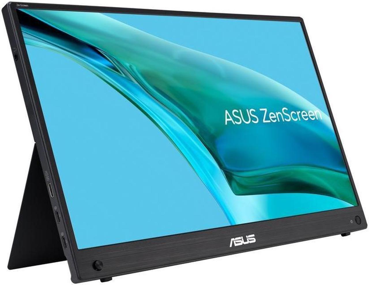 Main image of ASUS ZenScreen 15.6" 1080P Portable USB-C Monitor (MB16AHG) - Full HD, IPS, 144Hz, Mini-HDMI, FreeSync Premium, Ergo Kickstand, Flicker Free, Blue Light Filter, Tripod Mountable, Protective Sleeve