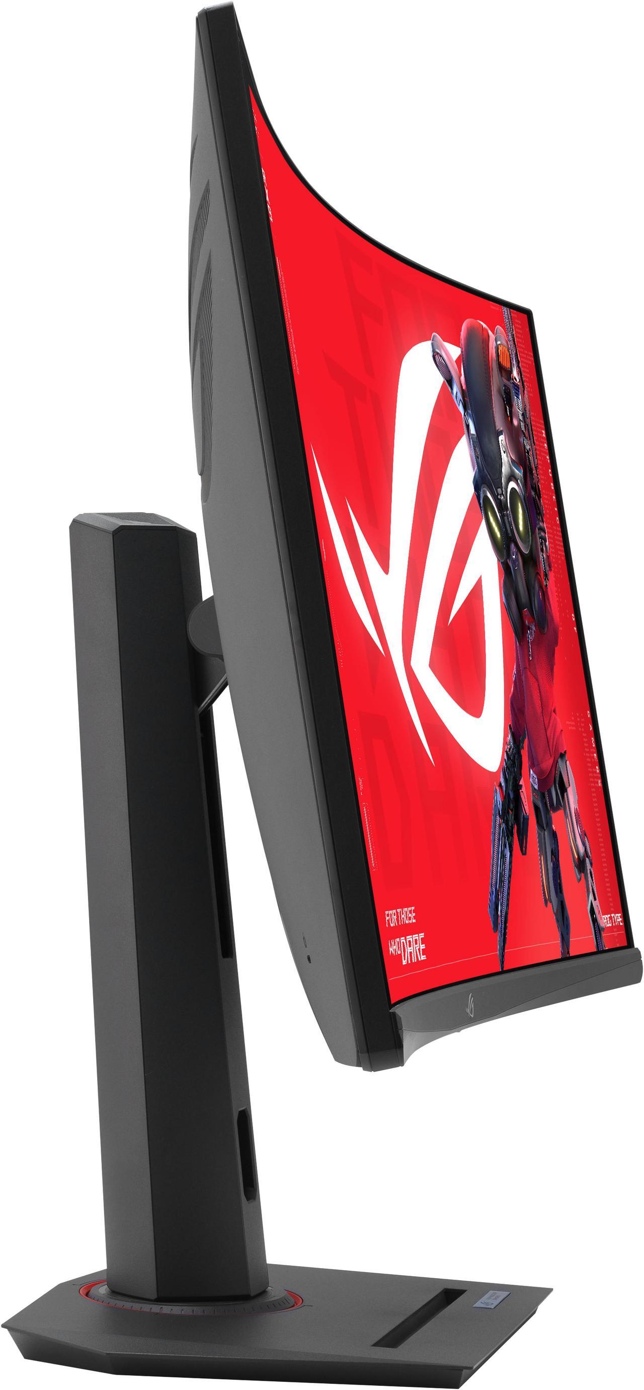 Alt view image 4 of 7 - ASUS ROG Strix 32" 1440P USB-C Curved HDR Gaming Monitor (XG32WCS) - QHD, 180Hz, 1ms, Fast VA, Extreme Low Motion Blur Sync, FreeSync, DisplayWidget, Tripod Socket, AI Technology