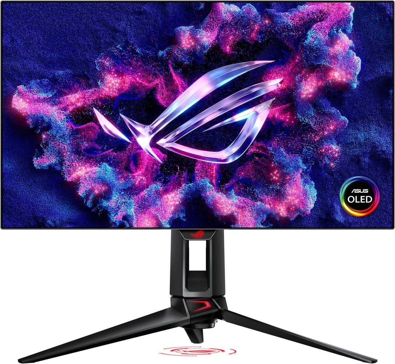 ASUS ROG Swift OLED 27” 1440P Gaming Monitor (PG27AQDP) - QHD, 480Hz, 0.03ms, G-SYNC Compatible, Custom Heatsink, AI Gaming, DisplayHDR400 True Black, 10-bit, 99% DCI-P3, DisplayWidget