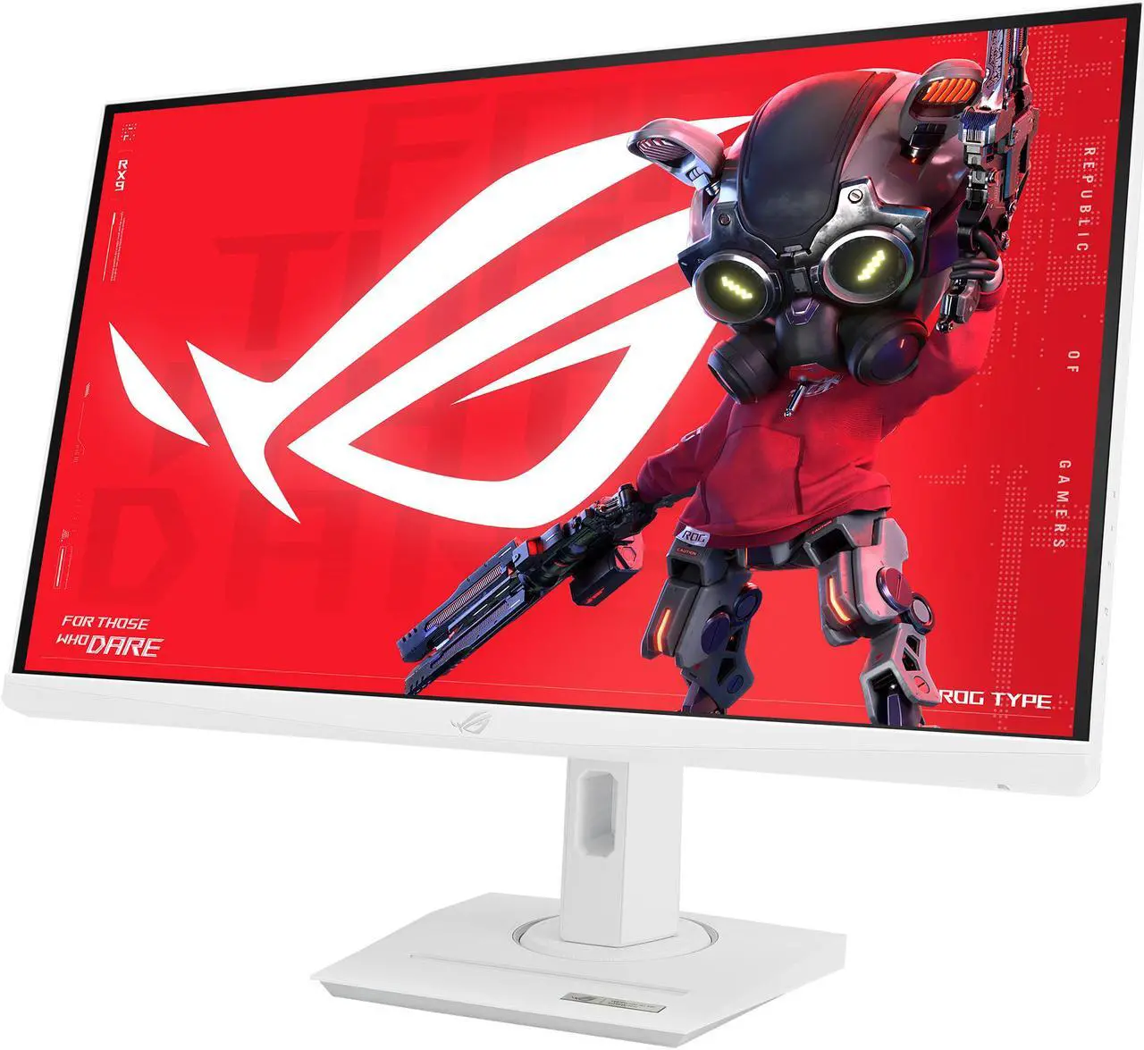 Alt view image 3 of 7 - ASUS ROG Strix 27" 4K HDR USB-C Gaming Monitor XG27UCG-W - White, UHD (3840x2160) Dual mode (4K 160Hz or FHD 320Hz), 1ms, Fast IPS, ELMB Sync, G-SYNC Compatible, AI Gaming
