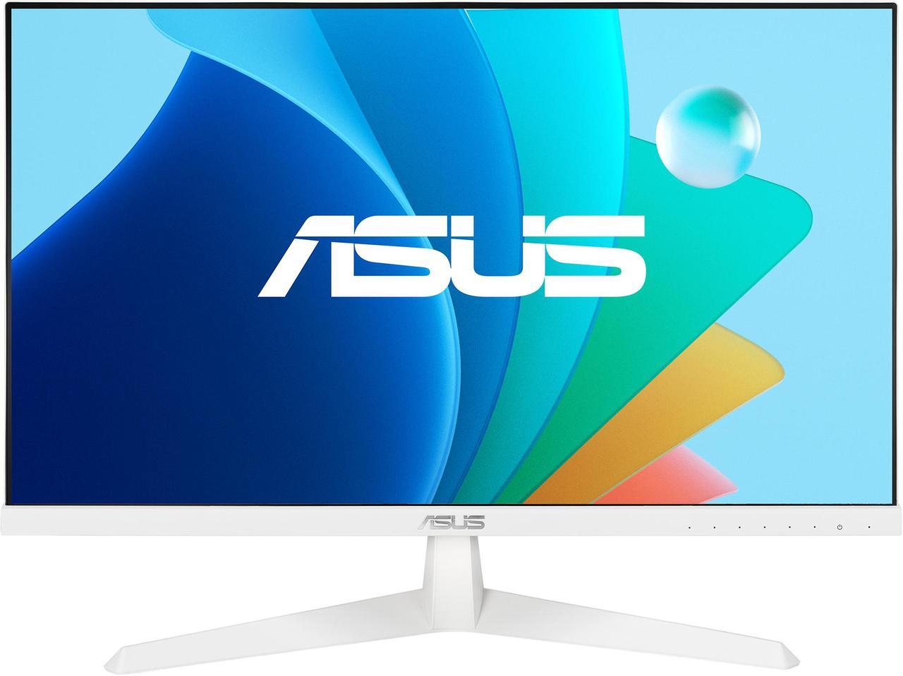 ASUS Eye Care 23.8" 1080P Gaming Monitor (VY249HF-W - Full HD, IPS, 100Hz, IPS, SmoothMotion, 1ms, Adaptive Sync, Eye Care Plus technology, Blue Light Filter, Flicker Free