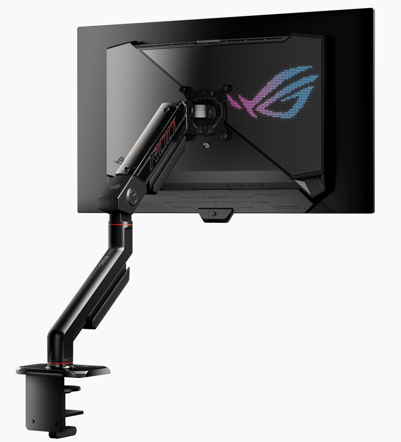 Alt view image 4 of 18 - ASUS ROG Swift 27" (26.5" viewable) 1440P OLED DSC Gaming Monitor (PG27AQDM-R) - QHD (2560x1440) 240Hz, 0.03ms, G-SYNC Compatible, 99% DCI-P3, True 10-bit, Monitor Arm Included
