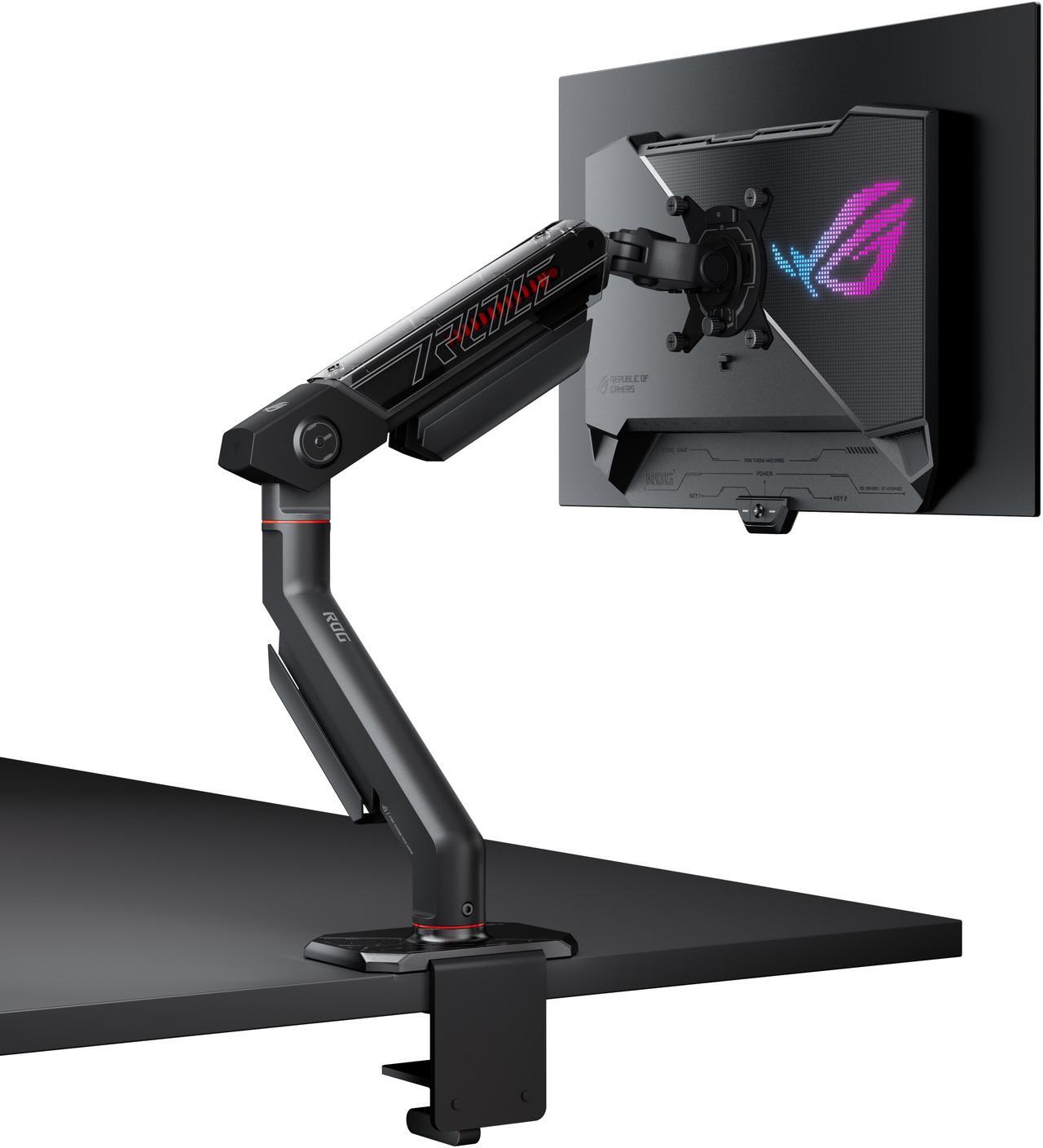 Alt view image 6 of 18 - ASUS ROG Swift 27" (26.5" viewable) 1440P OLED DSC Gaming Monitor (PG27AQDM-R) - QHD (2560x1440) 240Hz, 0.03ms, G-SYNC Compatible, 99% DCI-P3, True 10-bit, Monitor Arm Included